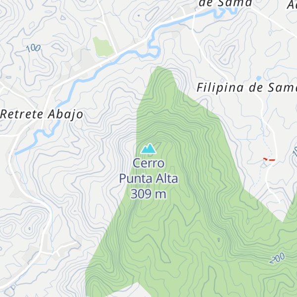 Map of Cerro Punta Alta