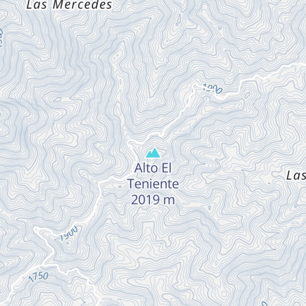 Map of Alto El Teniente
