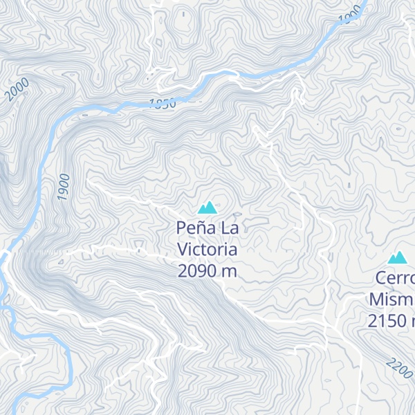 Map of Peña La Victoria