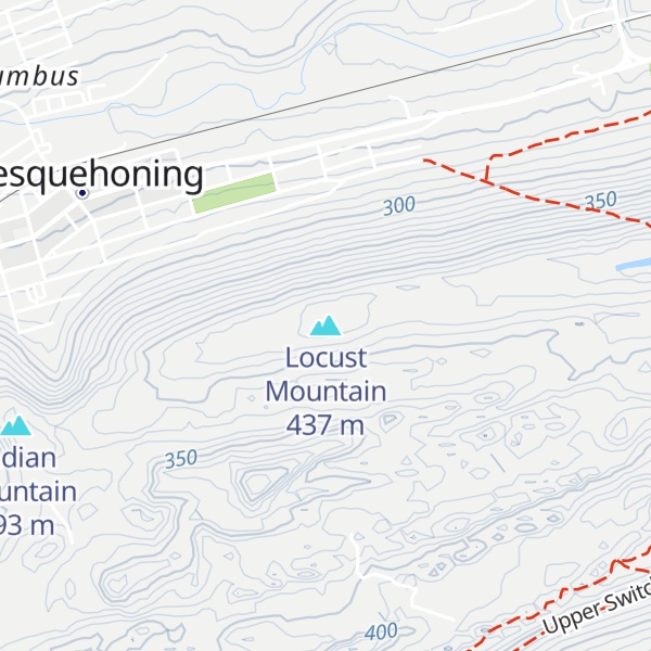 Map of Locust Mountain