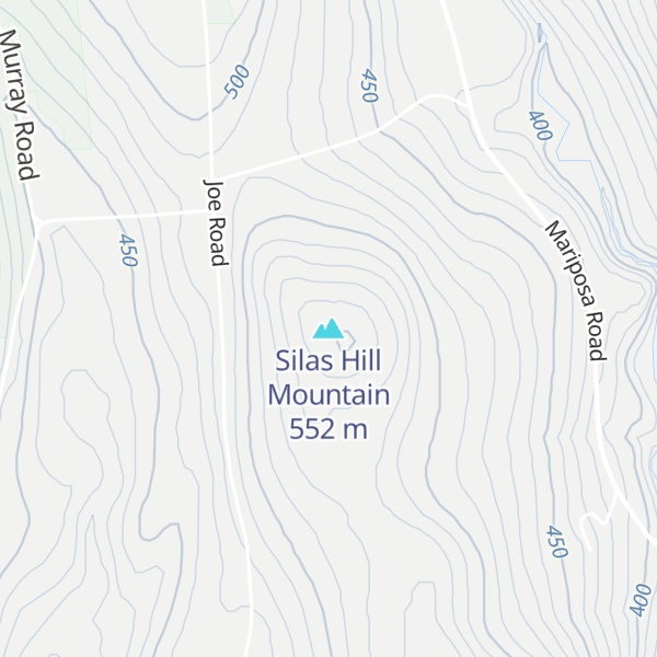 Map of Silas Hill Mountain
