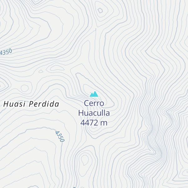 Map of Cerro Huaculla