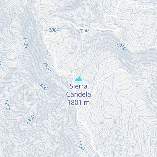 Map of Sierra Candela