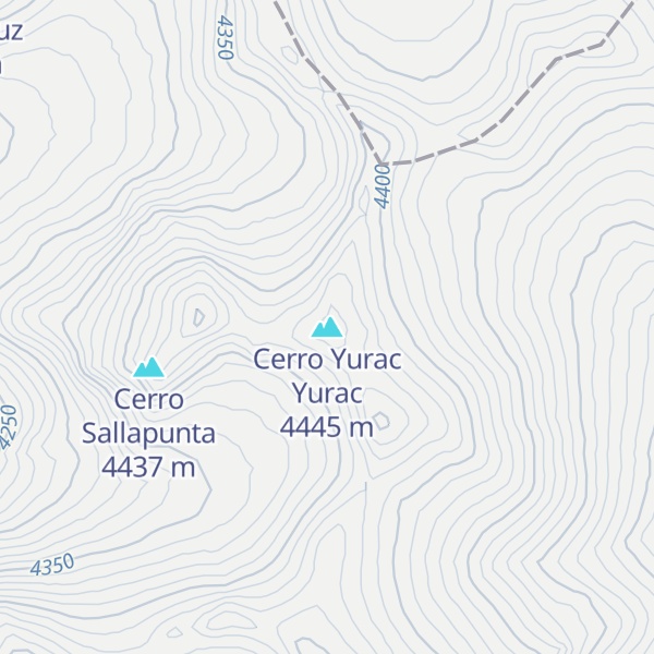 Map of Cerro Yurac Yurac