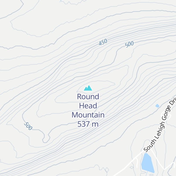 Map of Round Head Mountain