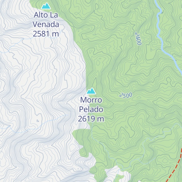 Map of Morro Pelado