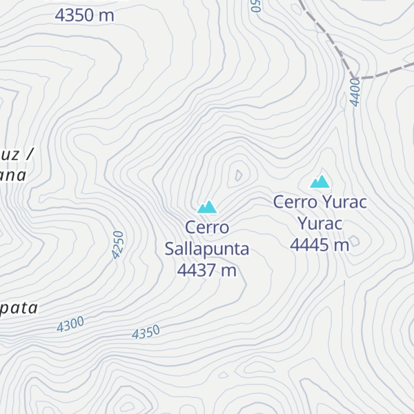 Map of Cerro Sallapunta