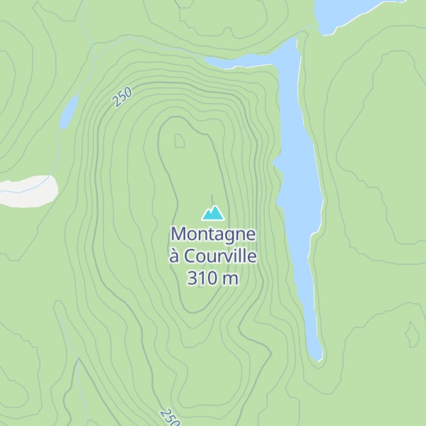 Map of Montagne à Courville