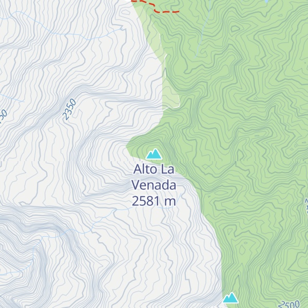 Map of Alto La Venada