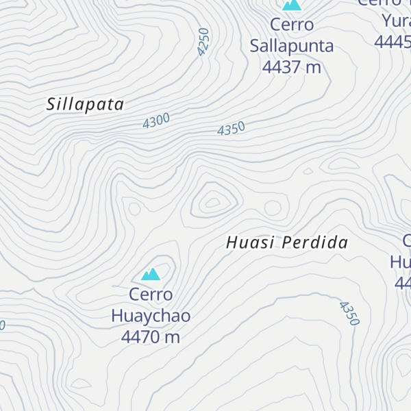 Map of Cerro Salla Punta