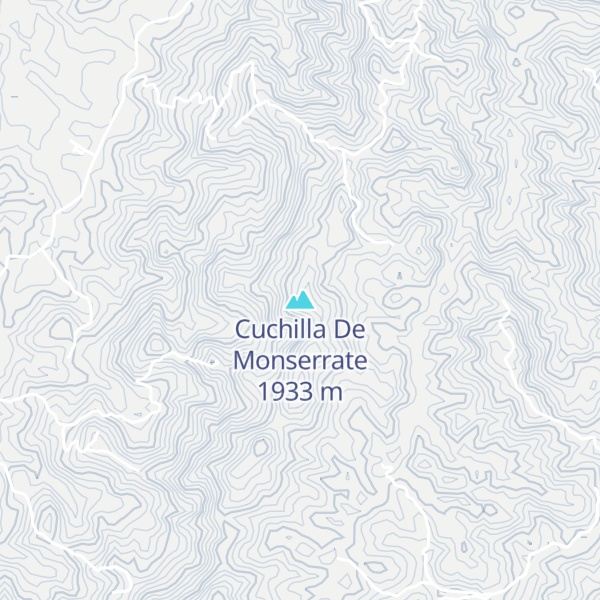 Map of Cuchilla De Monserrate