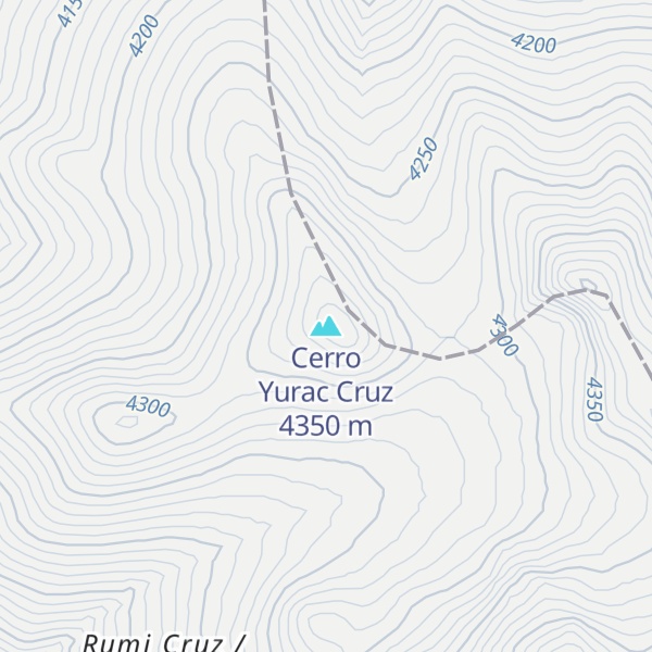 Map of Cerro Yurac Cruz