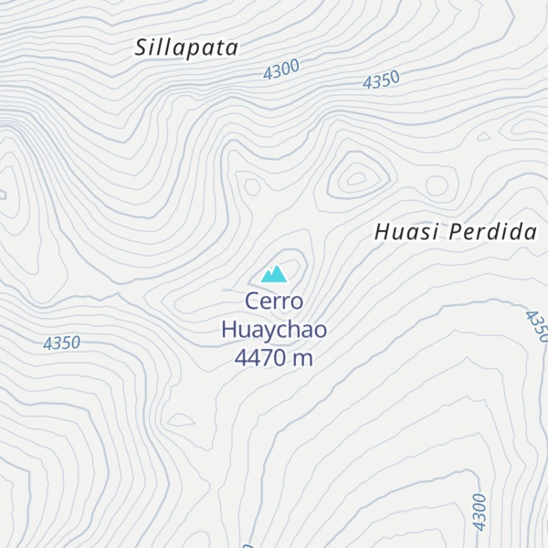 Map of Cerro Huaychao