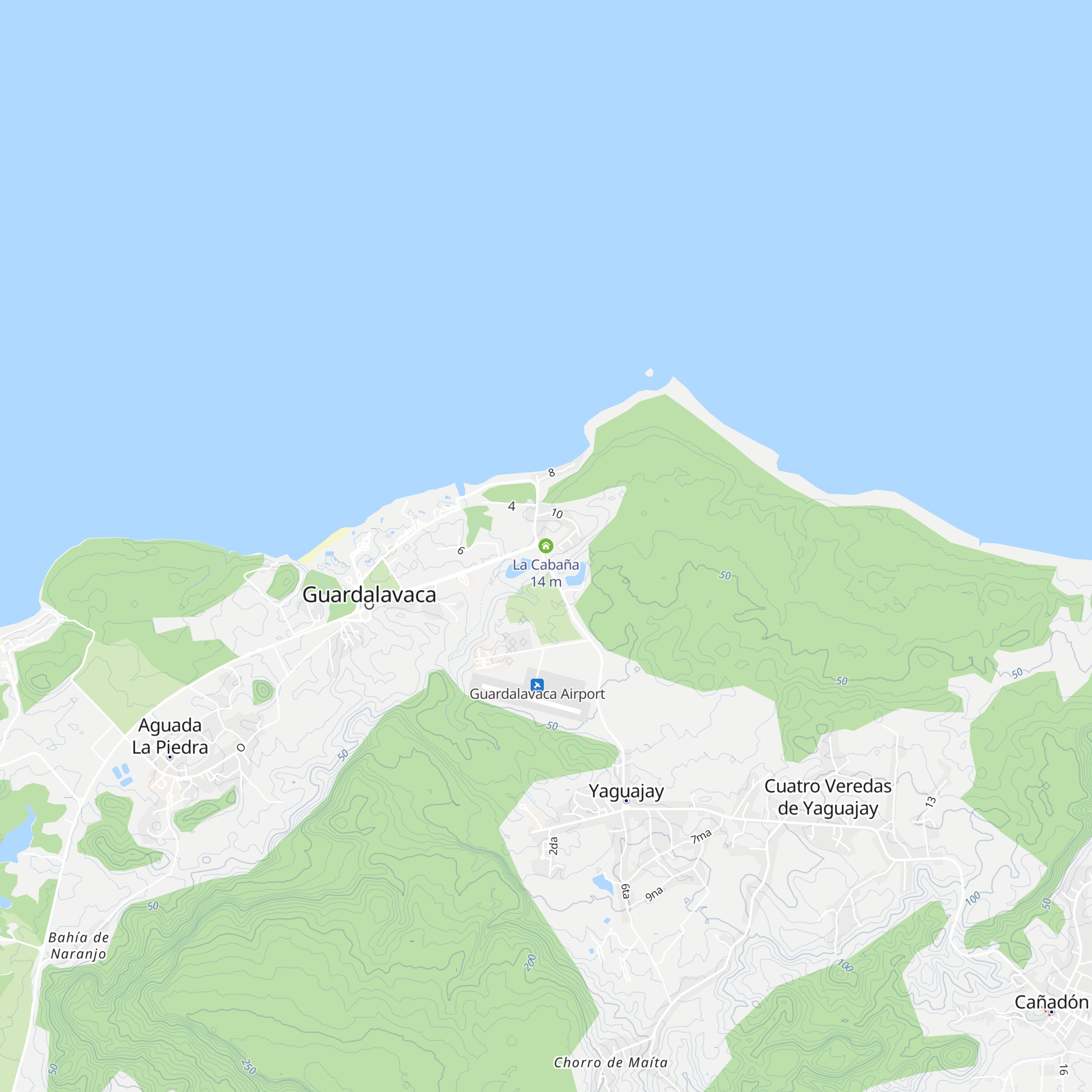 La Cabaña map