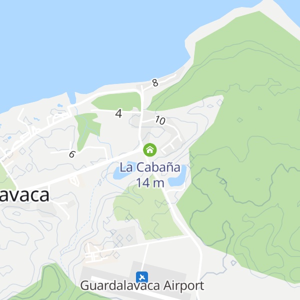 Map of La Cabaña
