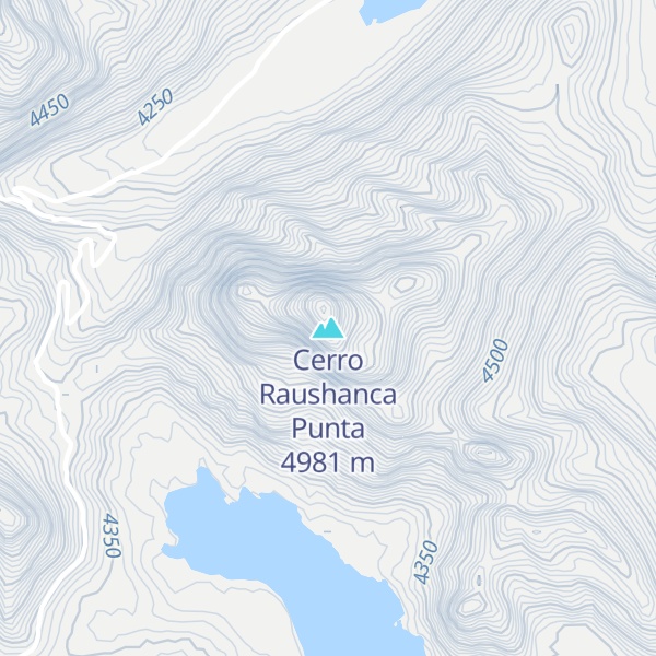 Map of Cerro Raushanca Punta