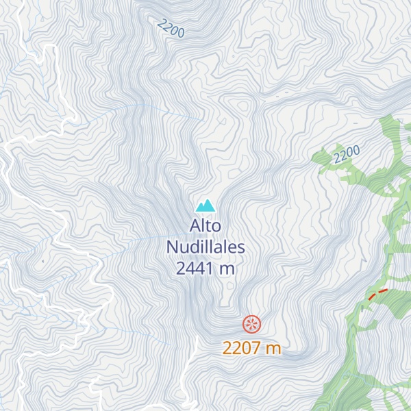 Map of Alto Nudillales