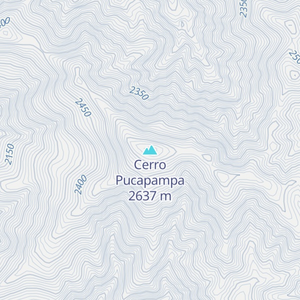 Map of Cerro Pucapampa