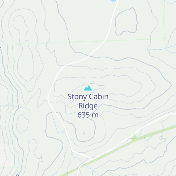 Map of Stony Cabin Ridge