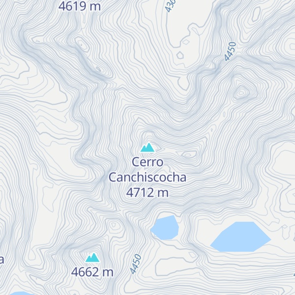 Map of Cerro Canchiscocha