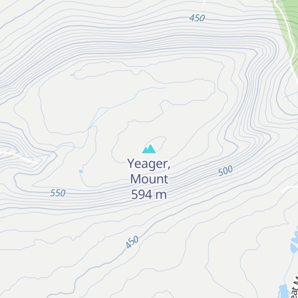 Map of Yeager, Mount