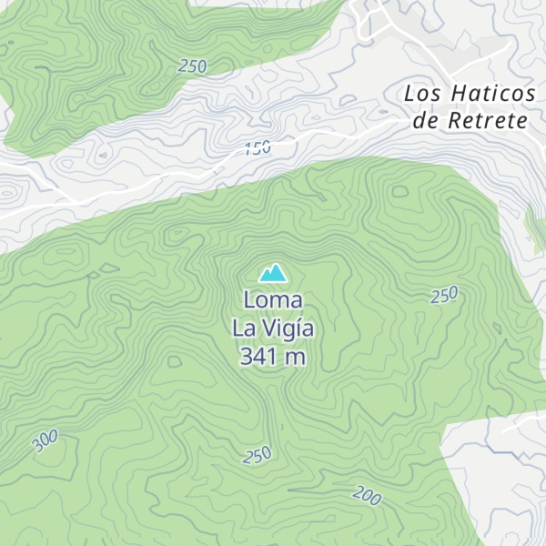 Map of Loma La Vigía