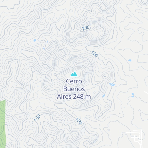 Map of Cerro Buenos Aires