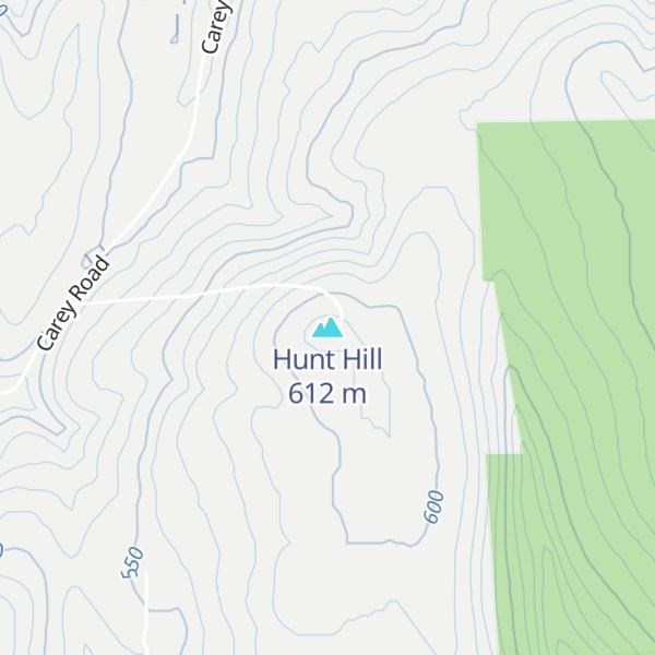 Map of Hunt Hill