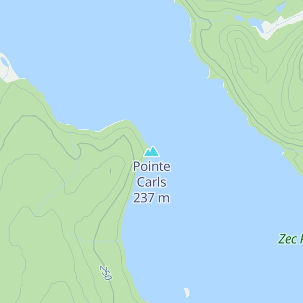 Map of Pointe Carls