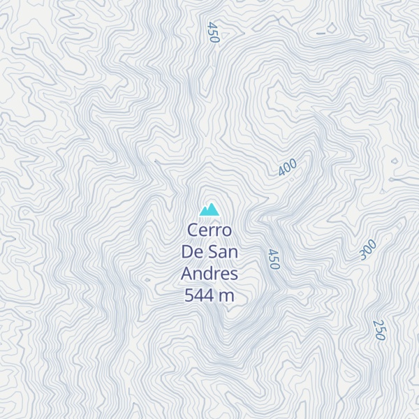 Map of Cerro De San Andres