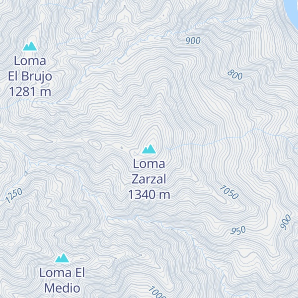 Map of Loma Zarzal