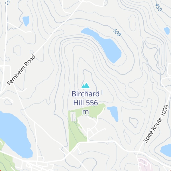Map of Birchard Hill