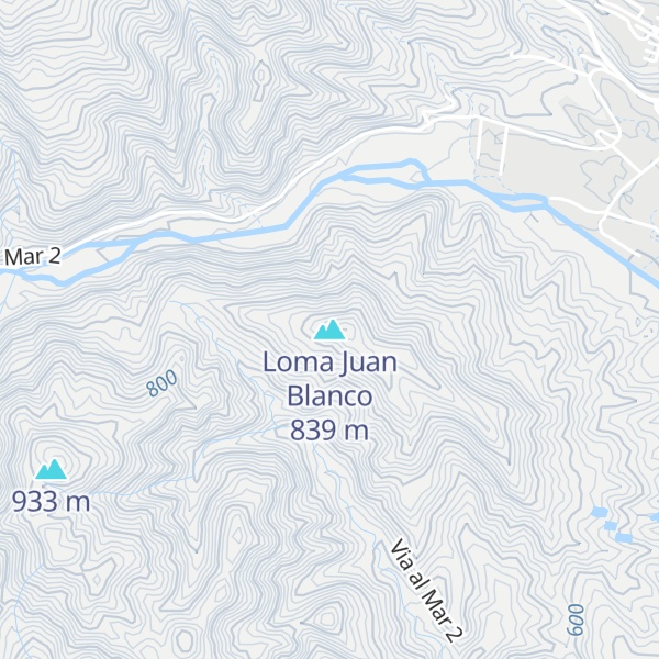 Map of Loma Juan Blanco