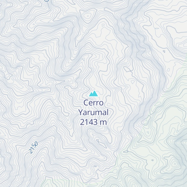 Map of Cerro Yarumal