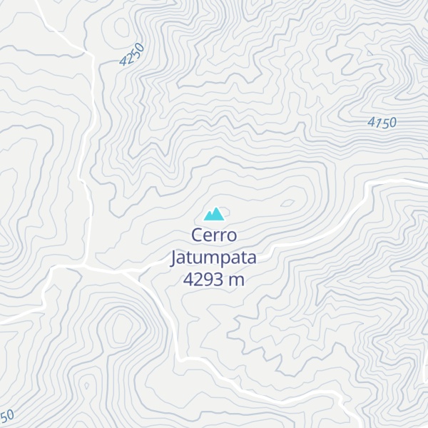 Map of Cerro Jatumpata