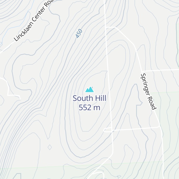 Map of South Hill