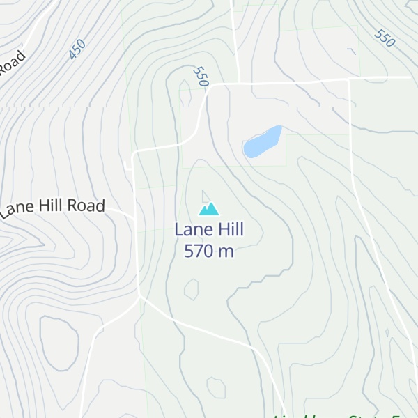 Map of Lane Hill