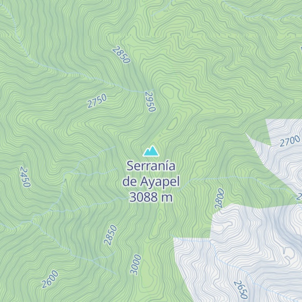 Map of Serranía de Ayapel