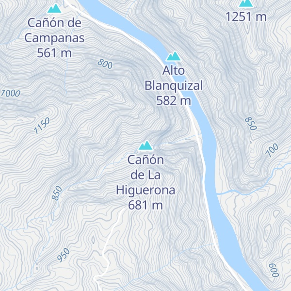 Map of Cañón de La Higuerona
