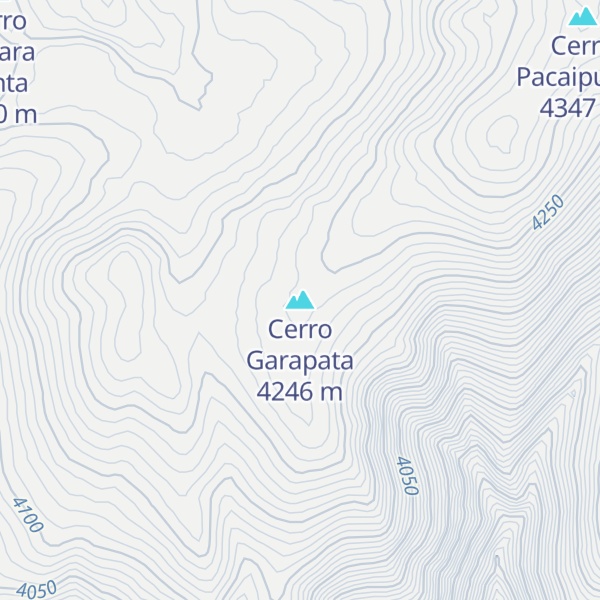 Map of Cerro Garapata