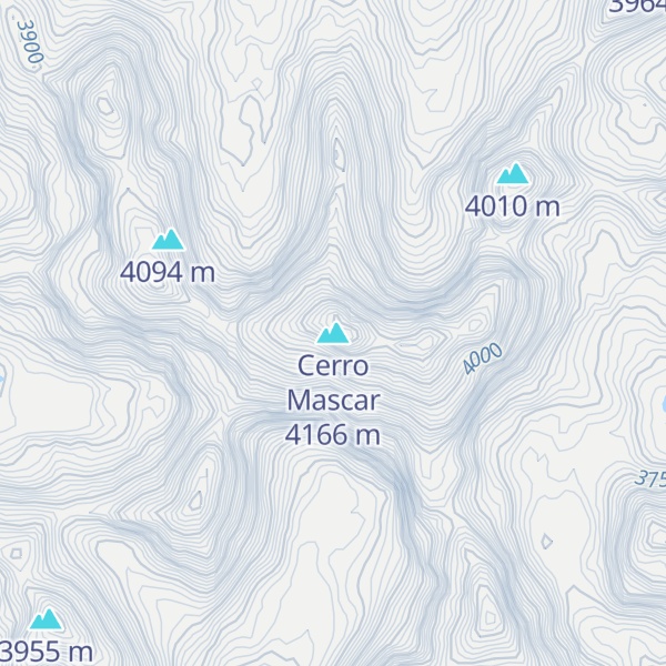 Map of Cerro Mascar