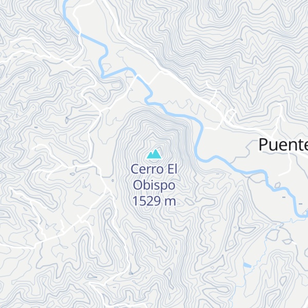 Map of Cerro El Obispo