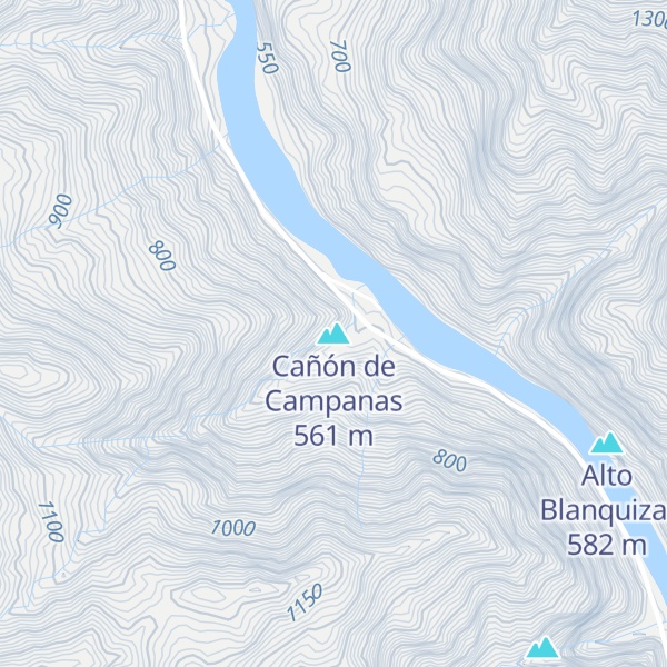 Map of Cañón de Campanas