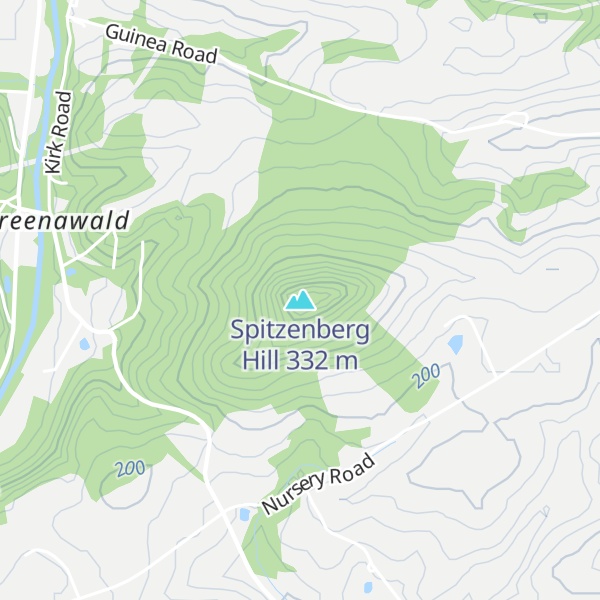 Map of Spitzenberg Hill