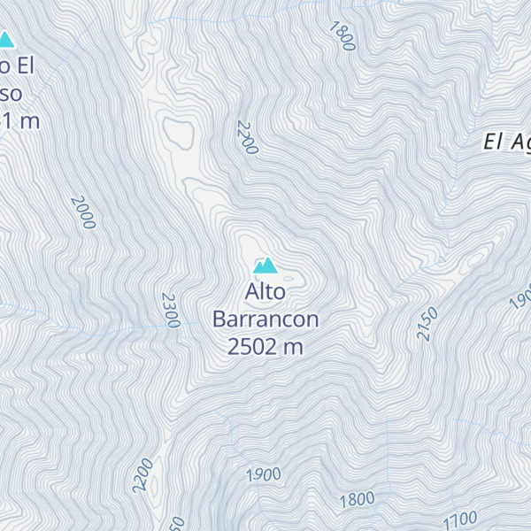 Map of Alto Barrancon