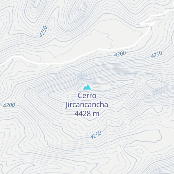 Map of Cerro Jircancancha
