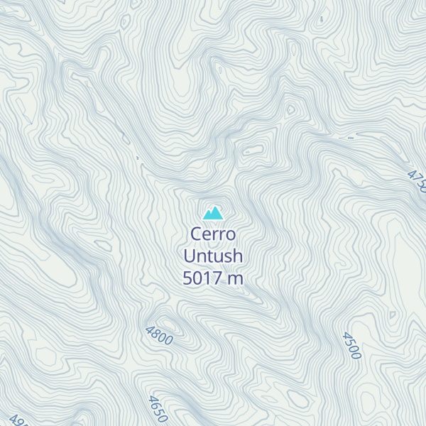 Map of Cerro Untush