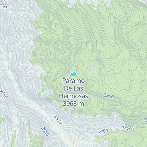 Map of Paramo De Las Hermosas