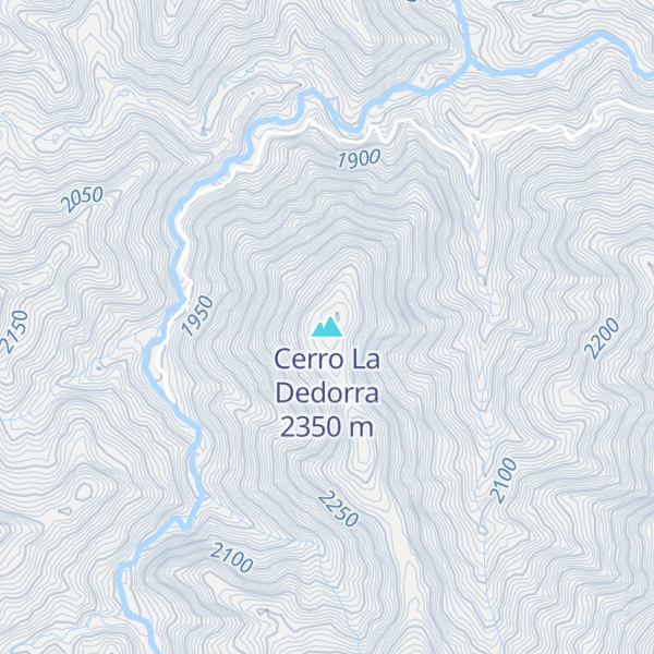 Map of Cerro La Dedorra