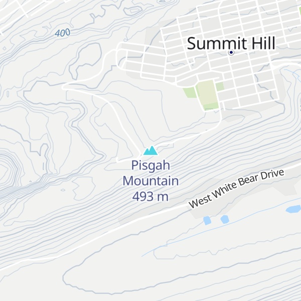 Map of Pisgah Mountain